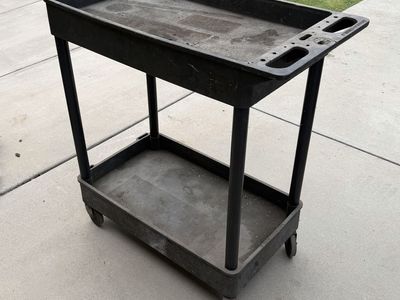 Mac Tools Composite Plastic Tool Parts Cart 2 Shelf 150lb per shelf