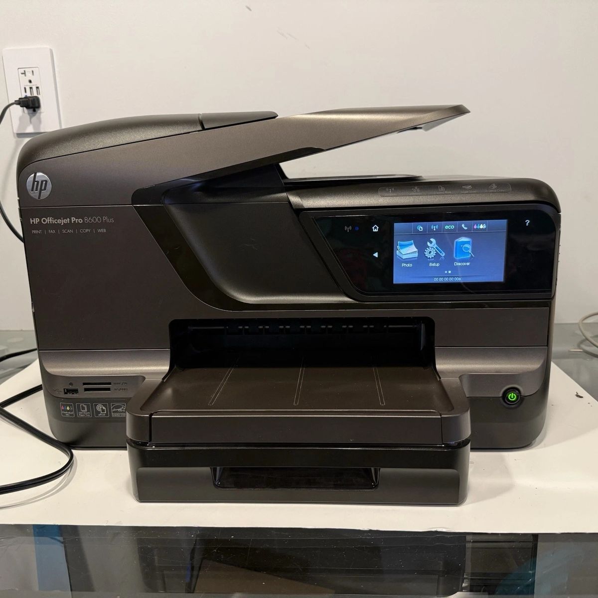 HP Officejet Pro 8600 Plus All-In-One with Only 6941 Pages Printed Black Brown
