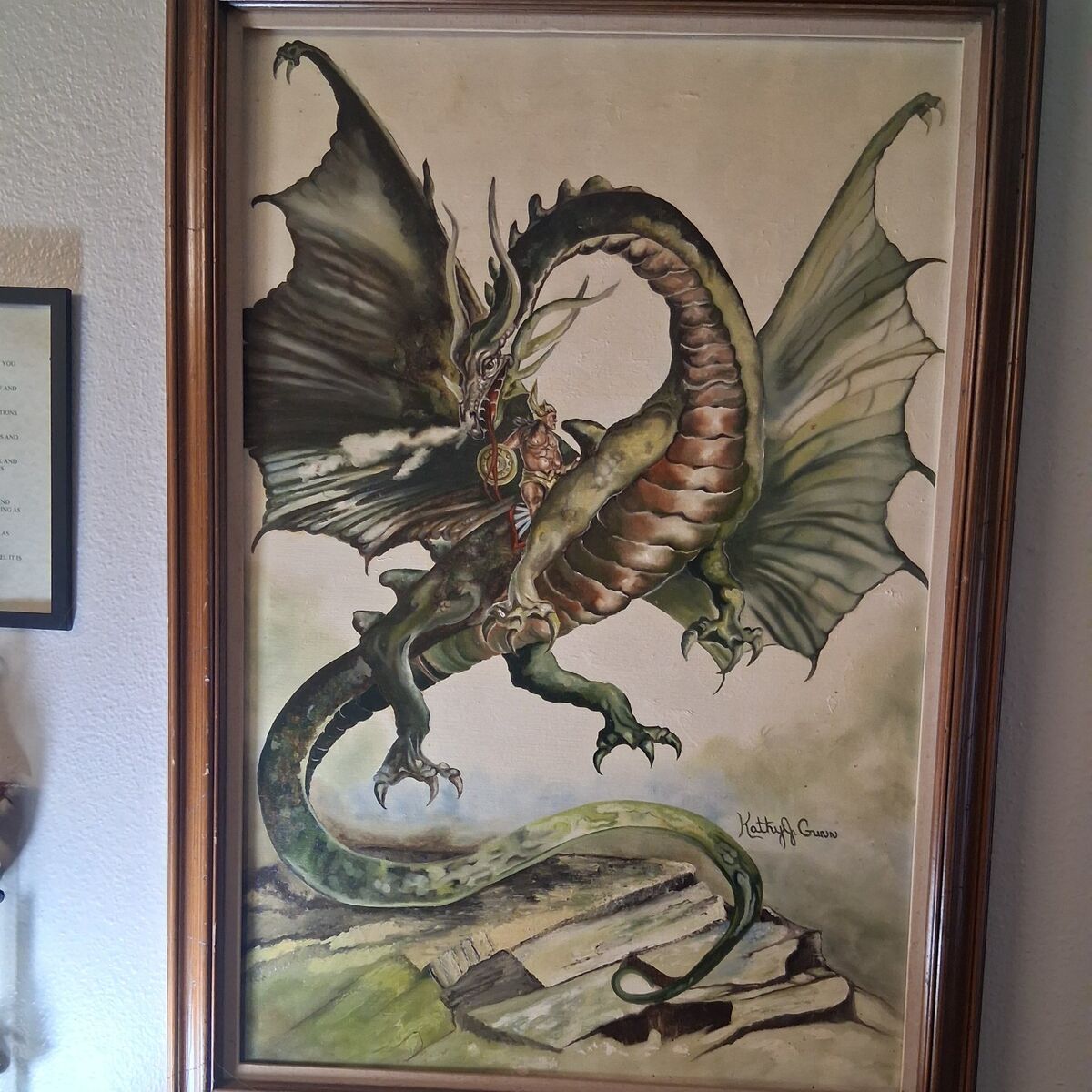 dragon rider painting