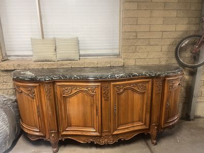 Marble Top Credenza