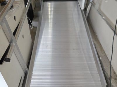 8 ft. Aluminum Wheelchair Ramp with Handrails