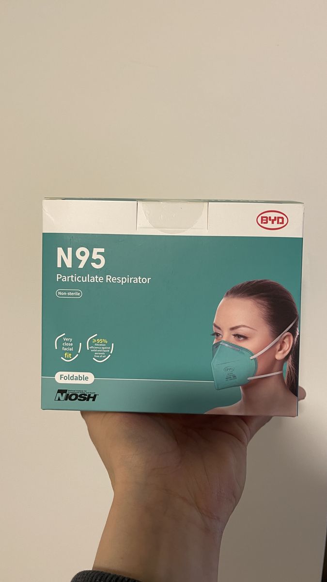 New BYD Care N95 Particulate Respirator Masks