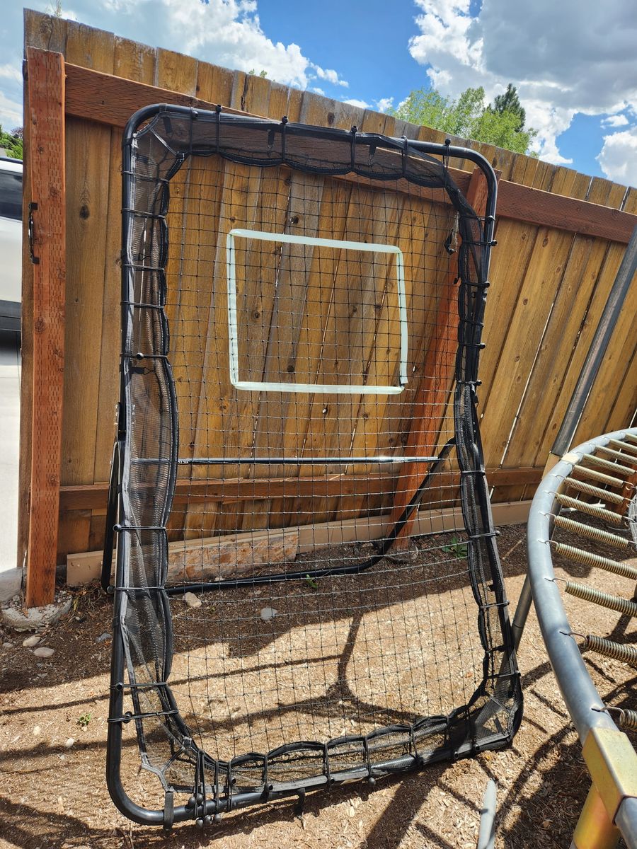 Lacrosse Rebounder for Backyard - 6x4 Ft. Volleyball Rebounder, Bounce Back Net with 5 Rebound Angles