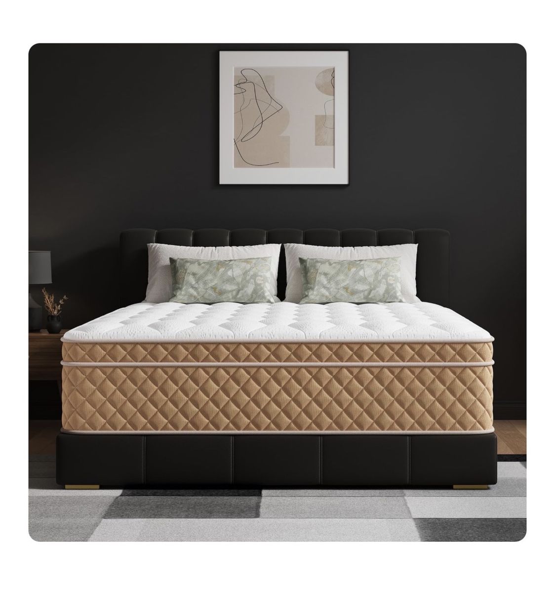 Brand New Mroeum Queen Firm Mattress     12” Independent Pocket Springs Memory Foam Factory Vacuum Sealed MSRP $495