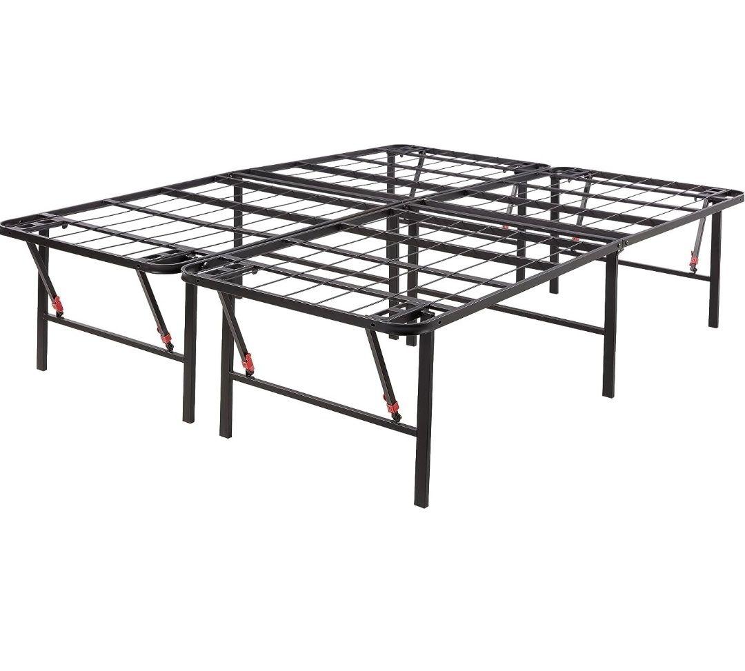 NEW Queen Platform Bed Frame Foldable Collapsible 18" Clearance