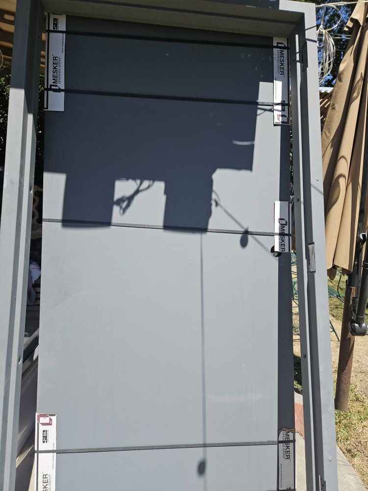 MESKER Openings Group Commercial Steel Door - Unused, Gray