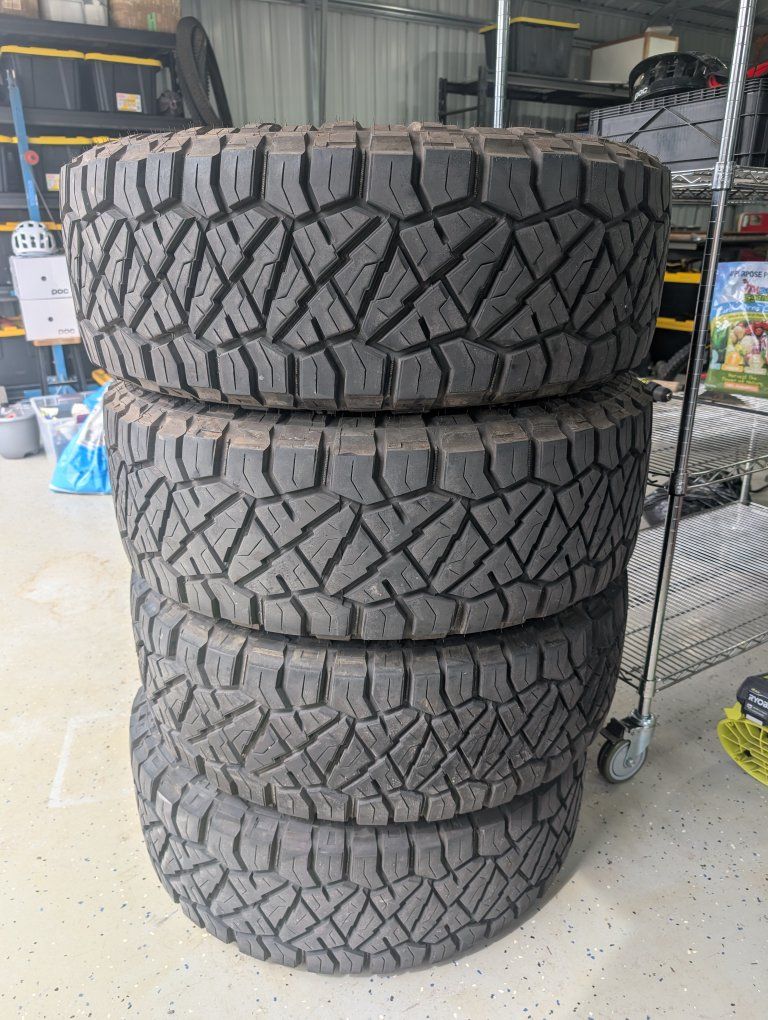 Set of 4 Nitto Ridge Grappler Tires 37 x 12.50 R20LT 10 ply