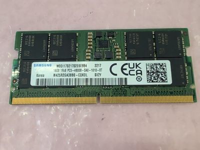 Samsung 16GB DDR5 Laptop RAM SODIMM M425R2GA3BB0-CQKOL