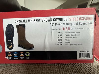Justin round toe waterproof boot