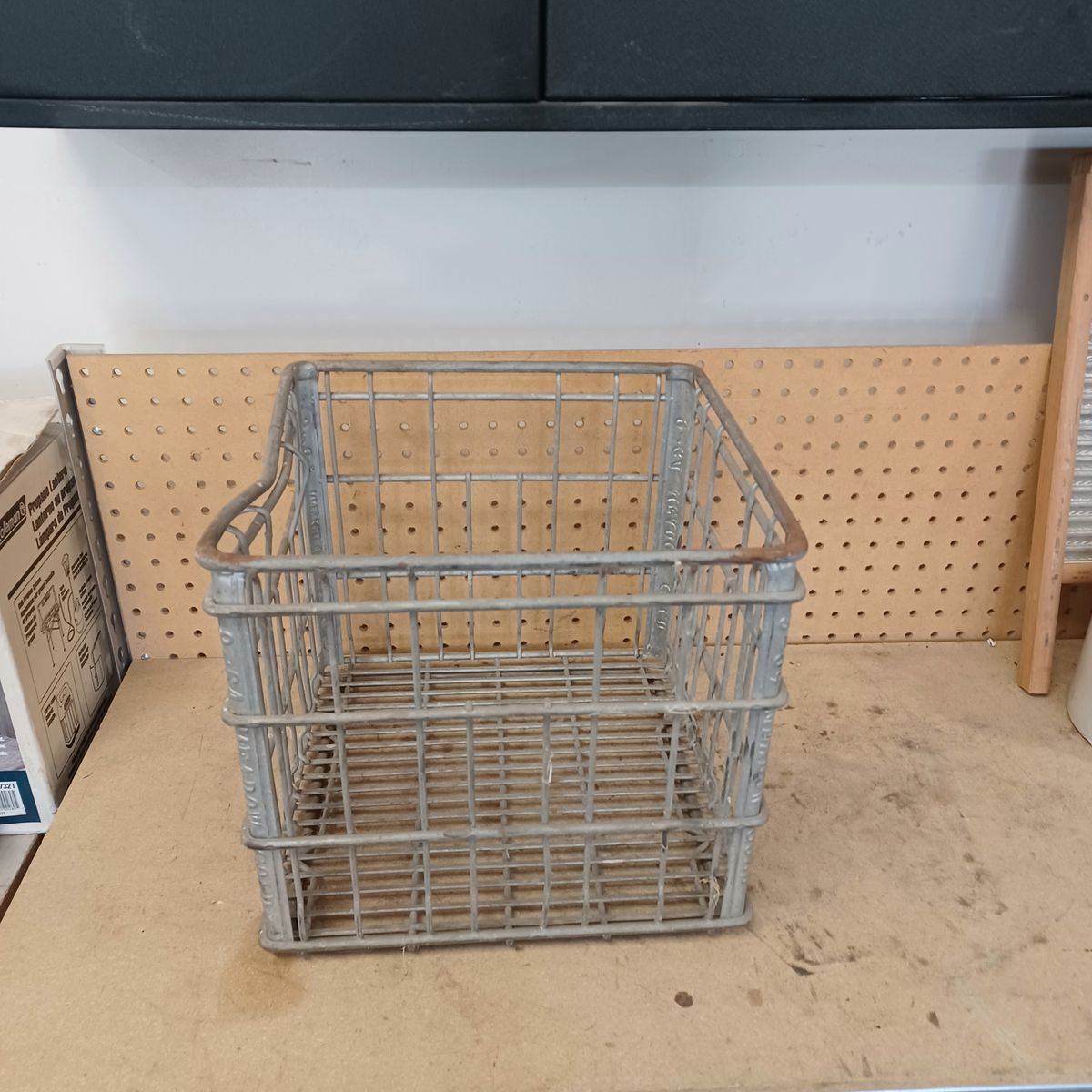 Vintage Meadow Gold milk crate