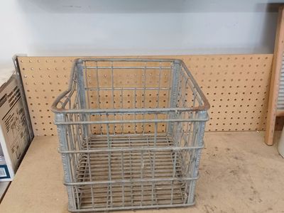 Vintage Meadow Gold milk crate