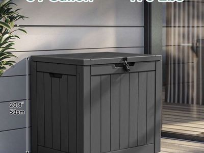 Two 30 gallon storage boxes