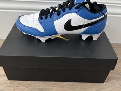 Brand new w box Jordan Low 1 Royal Blue Cleat size 8
