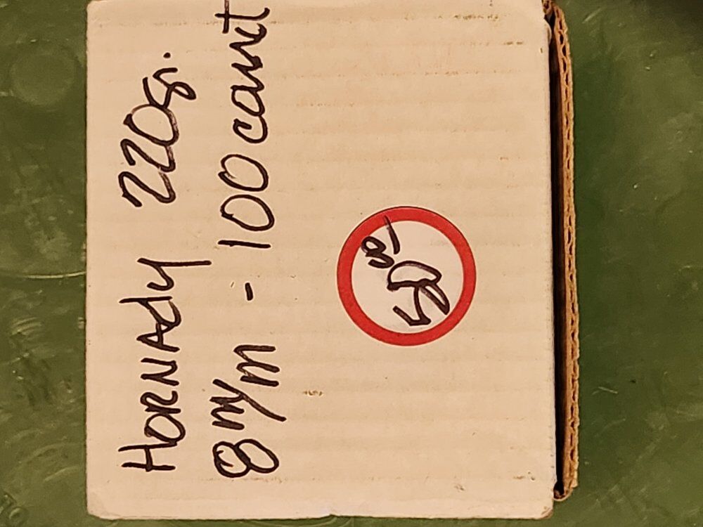 original hornady 220gr, 8mm projectiles