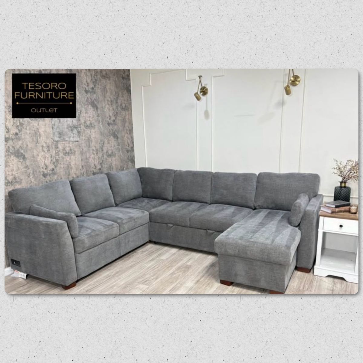 LUKE SECTIONAL SOFA BED WITH STORAGE