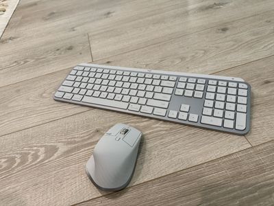 Logitech MX Keys S Wireless Keyboard & MX Master 3S Mouse for Mac - White, combo