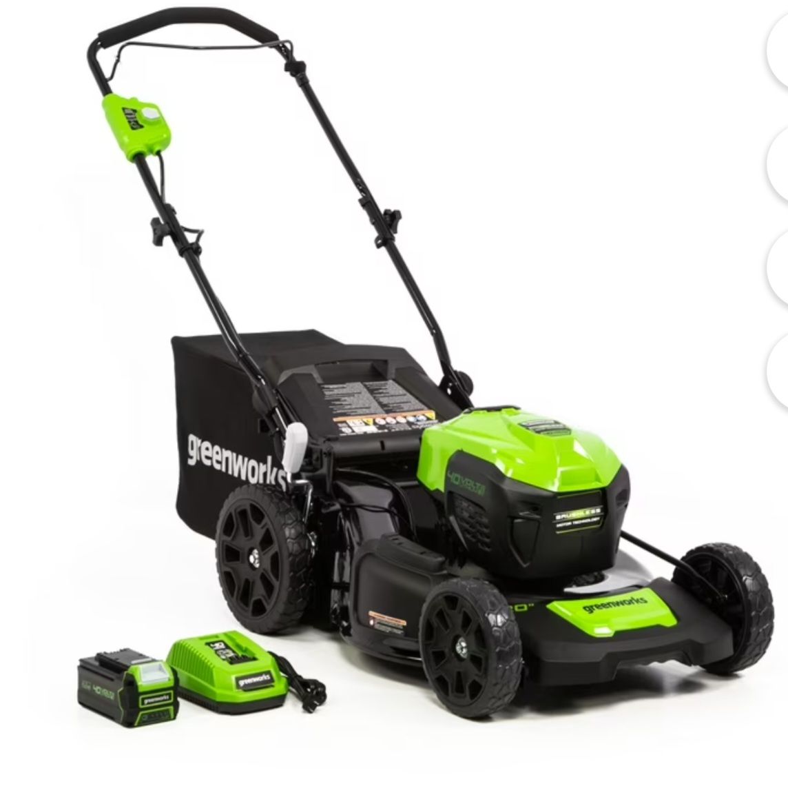 New in Box GreenWorks 40V 21" Cordless Battery Brushless Push Lawn Mower