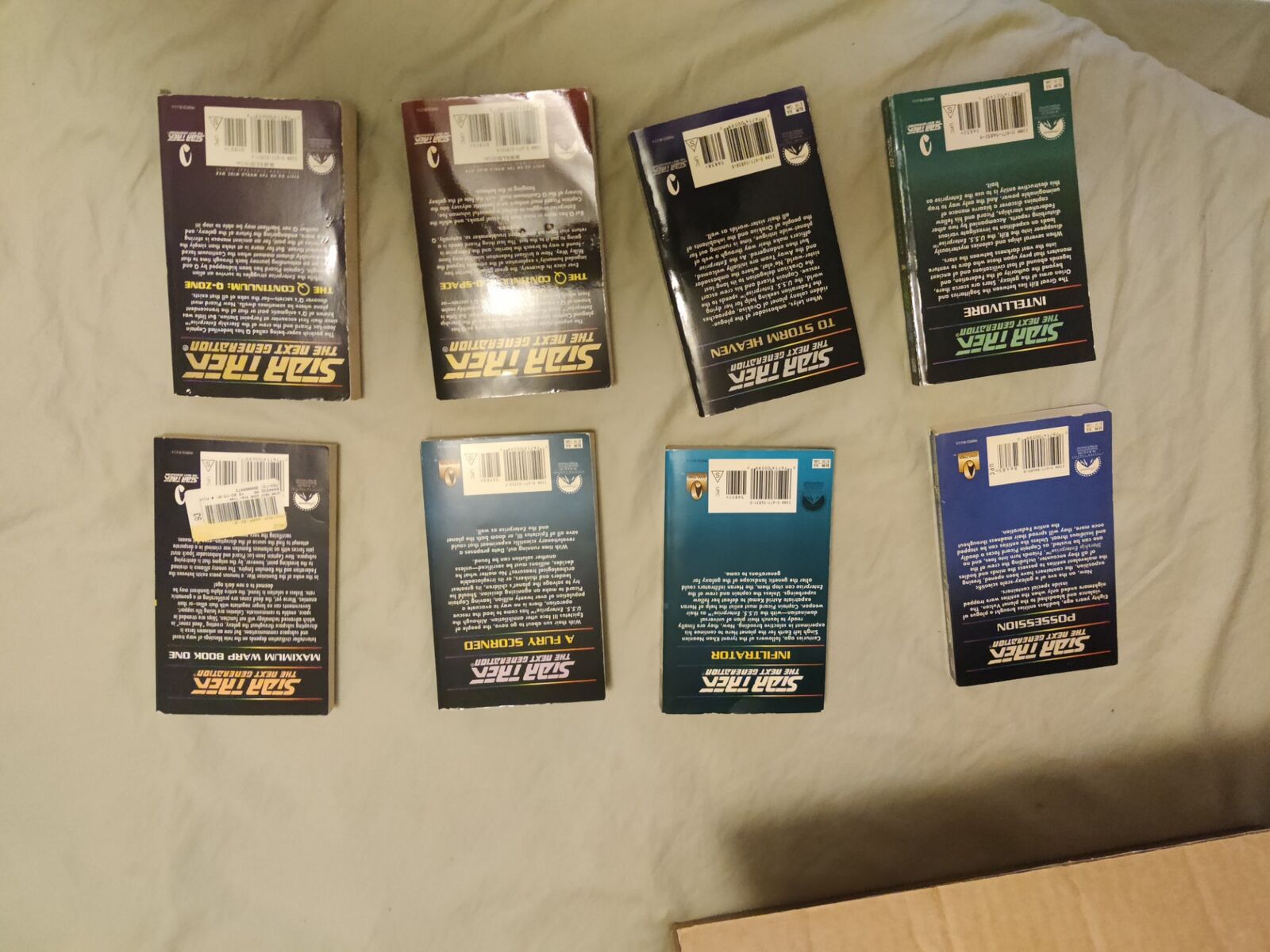 LOT OF 47 STAR TREK TNG PAPERBACKS + 1-40 + BONUS BOOKS