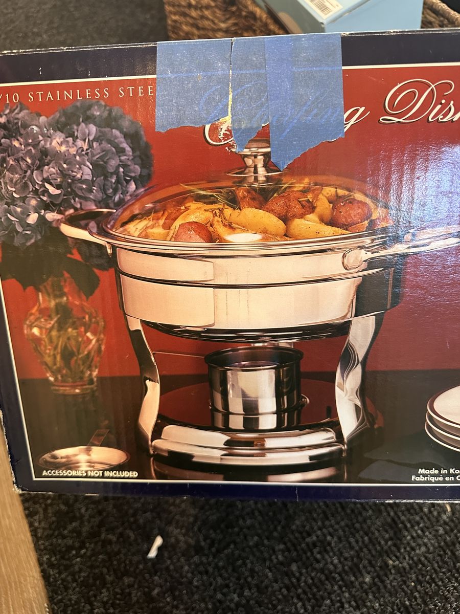 18/10 Stainless Steel Chafing Dish New in Box vintage Costco