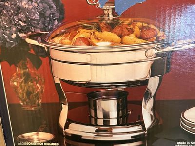 18/10 Stainless Steel Chafing Dish New in Box vintage Costco