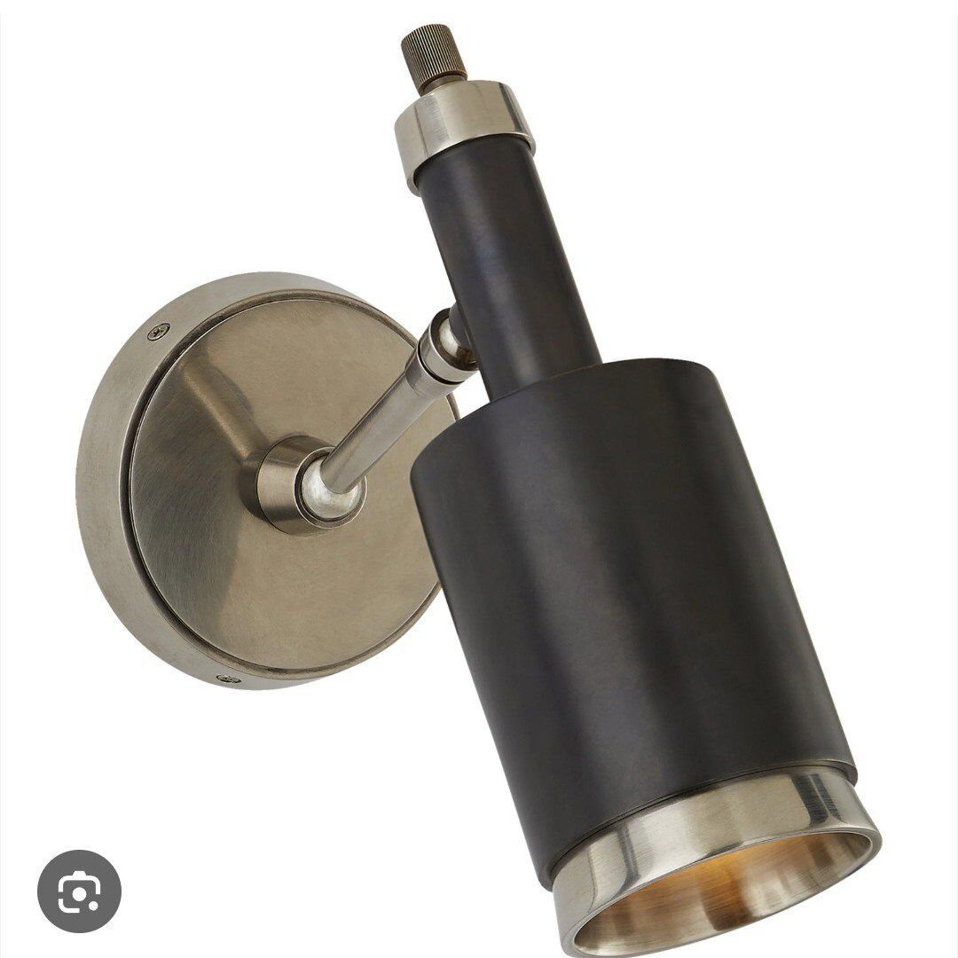 New designer antique nickel and bronze wall light