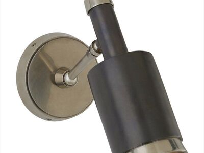 New designer antique nickel and bronze wall light