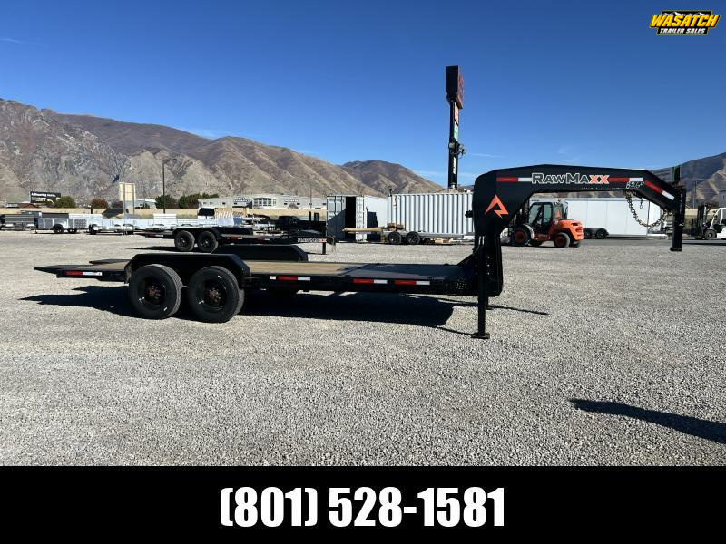 RawMaxx 7x22 G7X I-Beam Gravity Tilt Equipment Trailer