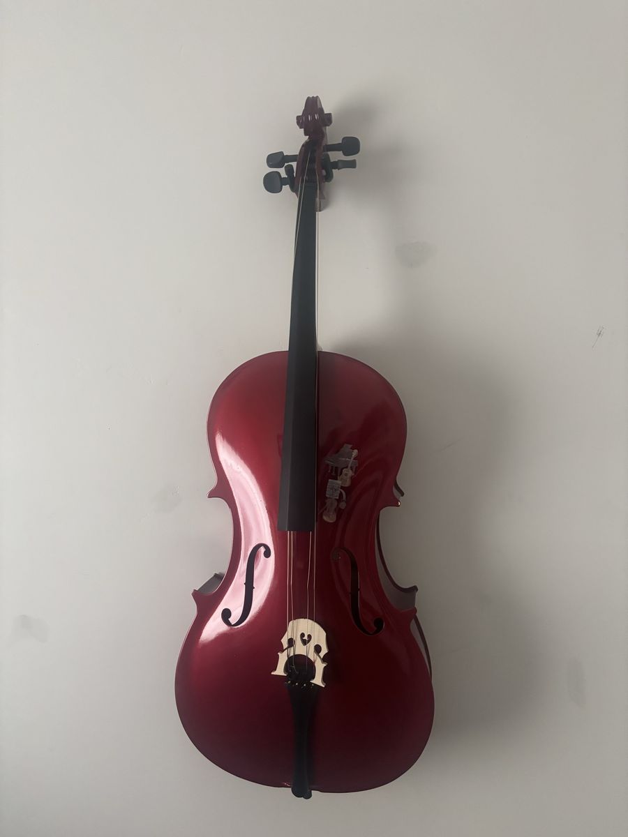 4/4 Cello-Burgondy metallic.