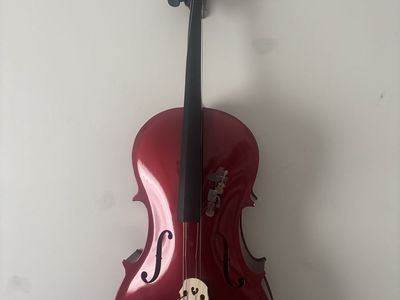 4/4 Cello-Burgondy metallic.