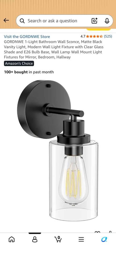Black Wall Sconces