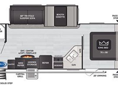 2021 Cougar 26RBSWE Travel Trailer - 29'11" Length, Sleeps 6, Climate Guard Protection, Solar