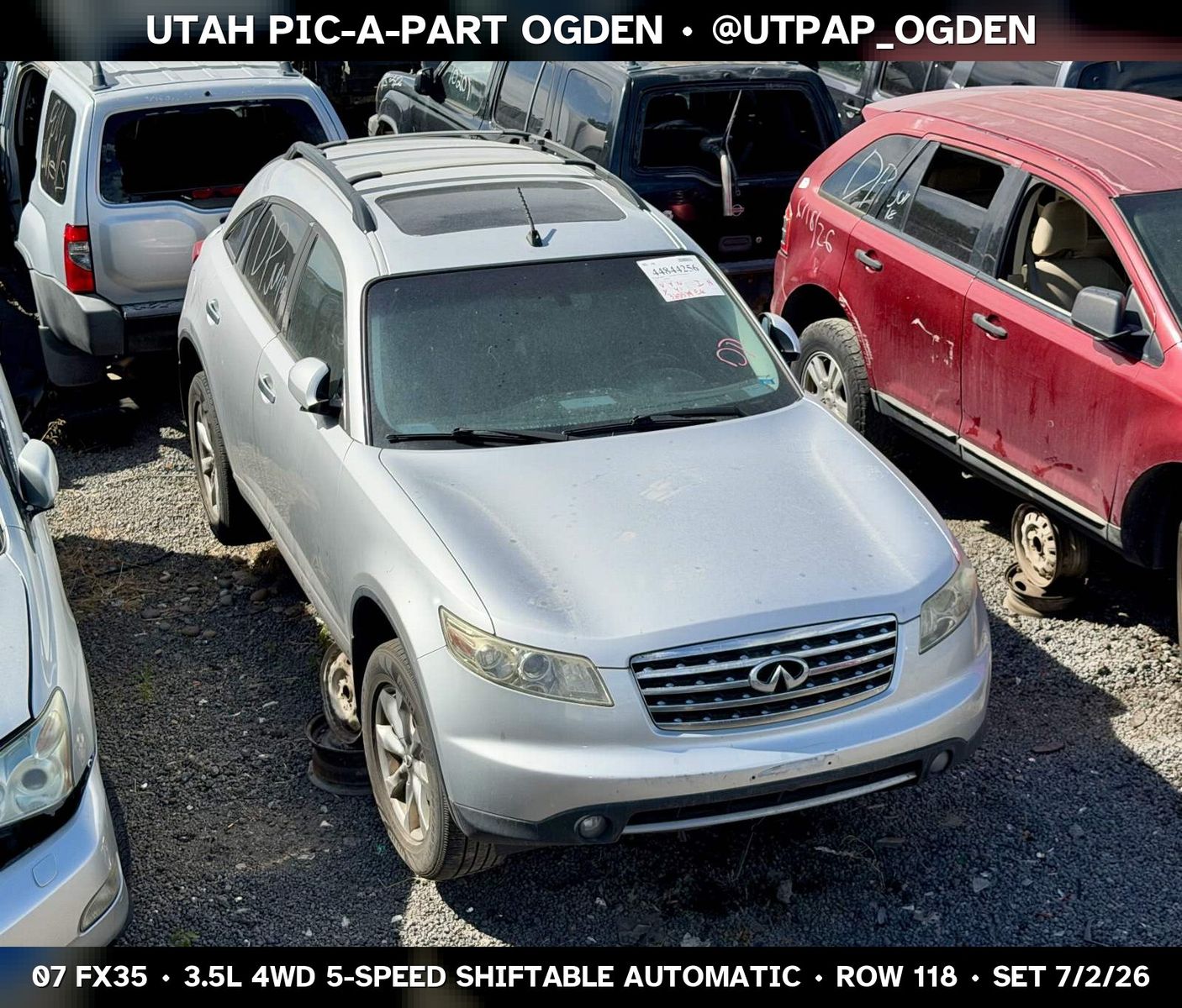 2007 Infiniti FX35 Parts - UTPAP Ogden