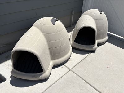 Petmate Indigo Dog Houses (2) for Large Dogs - All-Weather Protection