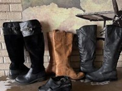 Great Boots and one Harley Davidson Shoe