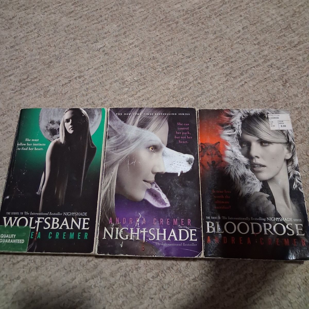 paperback book series $5 for all 3