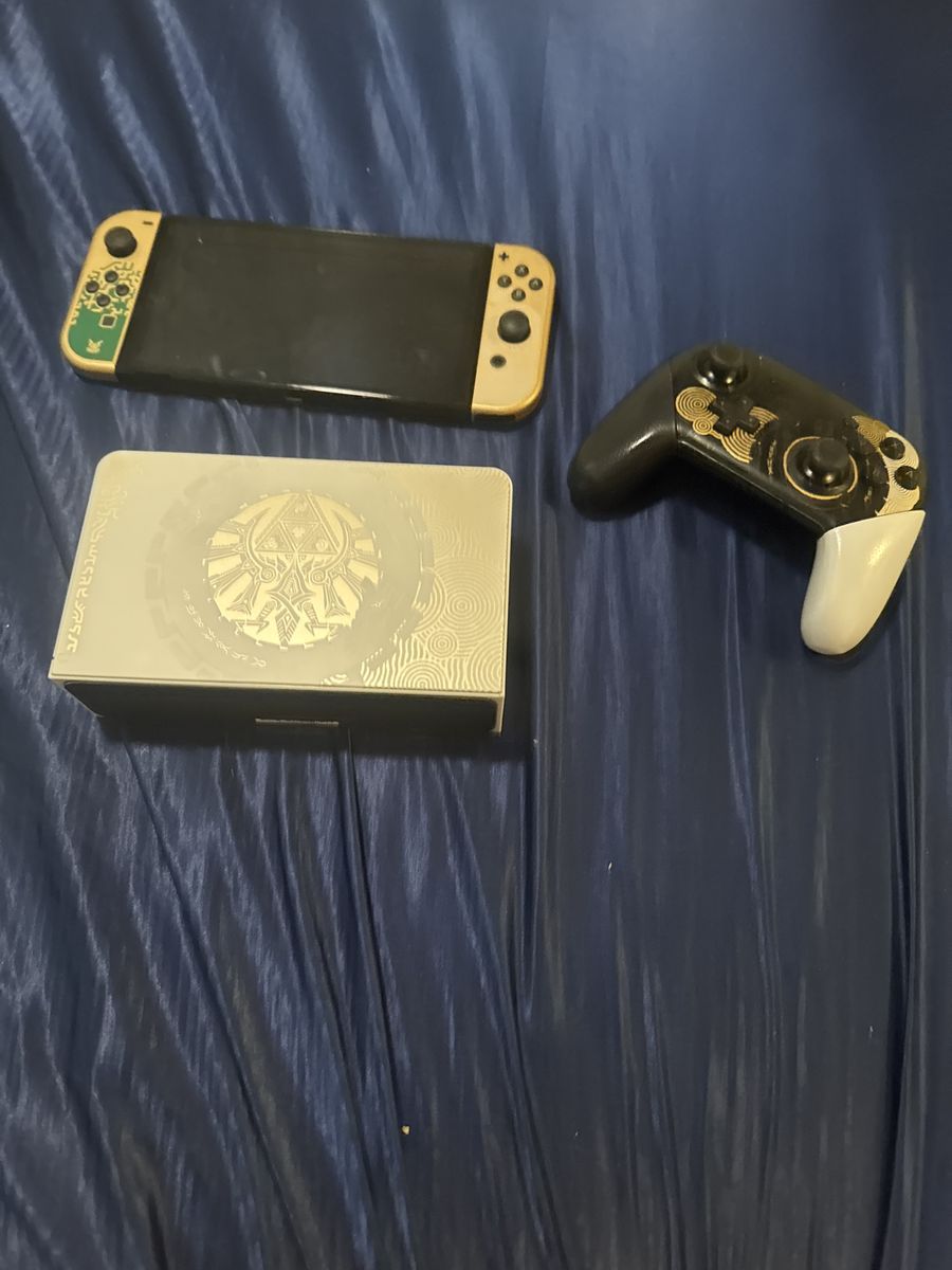 Nintendo switch 1 OLED Tears of the Kingdom edition with controller and 1 TB micro SD