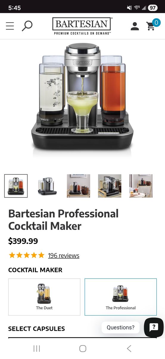 Professional Bartesian Cocktail Maker