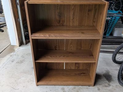 Small two shelf bookshelf