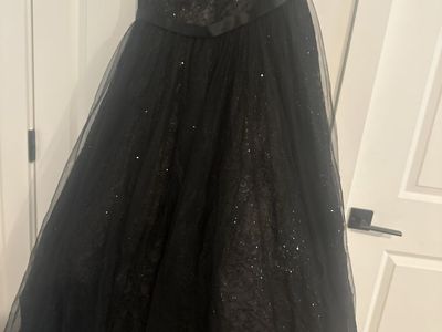 David's Bridal Black Formal Homecoming Dress Size 18