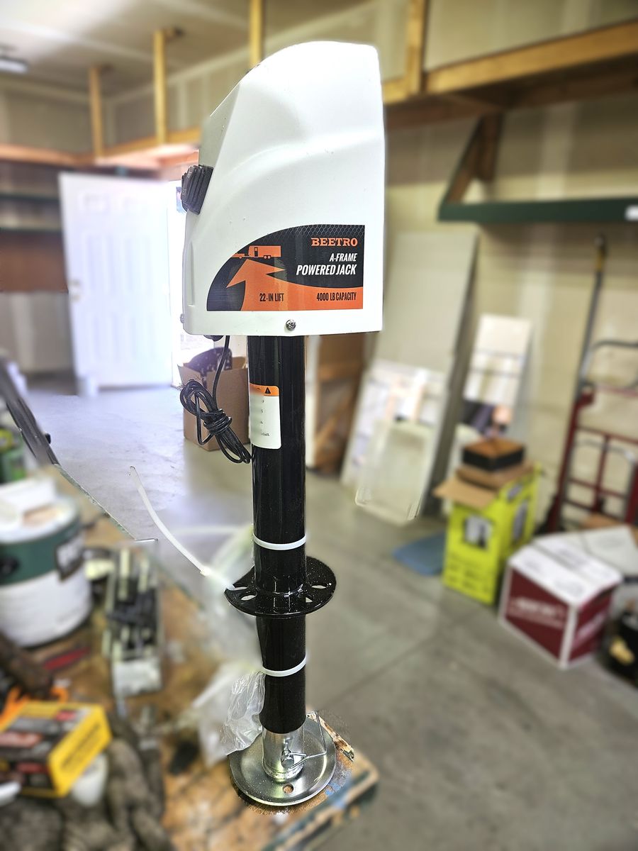 A-Frame Powered RV Trailer Tongue Jack