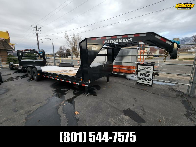2026 PJ Trailers 22' T6 Gooseneck 14K Equipment Tilt Flatbed Trailer