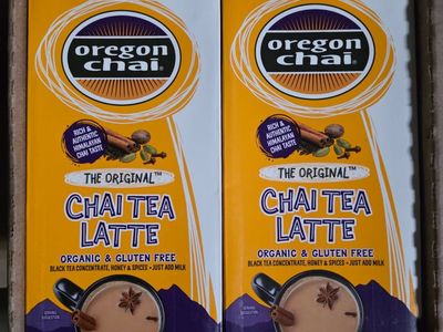 Oregon Chai Original Chai Tea Latte Concentrate - 6x 32oz Cartons, Organic, Gluten-Free, Exp 2027