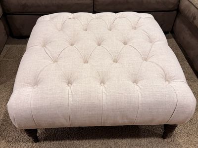 Button Tufted Ottoman/Coffee Table