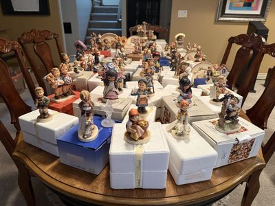 Large Lot of Vintage M.I. Hummel Goebel Figurines - Over 50 Collectible Figures with Boxes