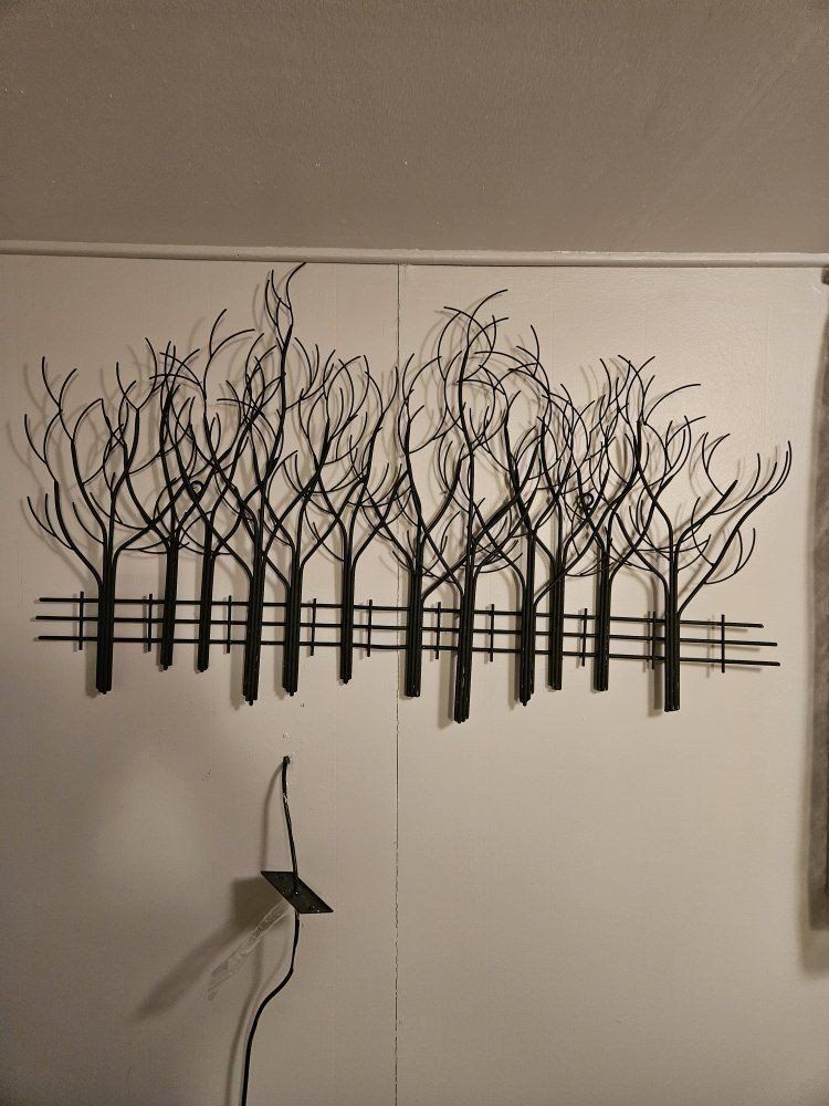 New wall hanging black metal trees, very pretty!