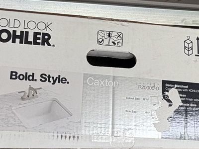 NEW White KOHLER Caxton Rectangular Undermount Bathroom Sink