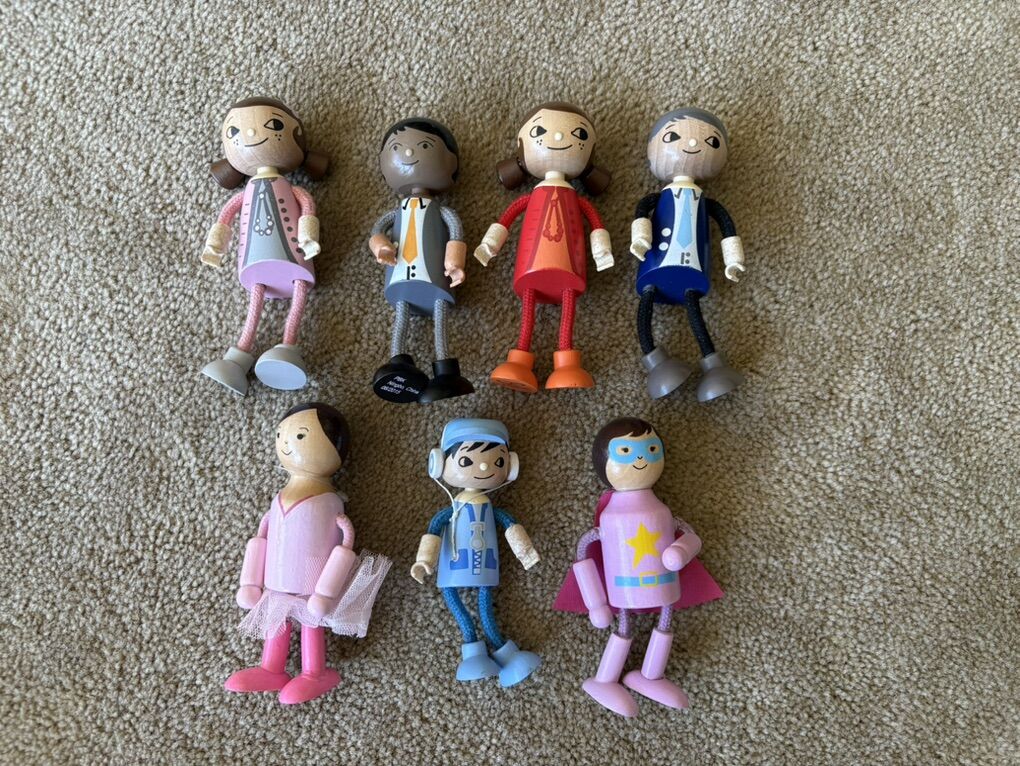 Poseable Wooden Dolls