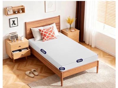 6” twin size memory foam mattress