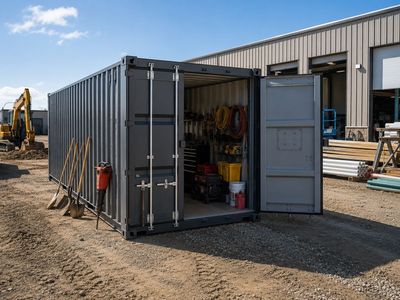 40’ High Cube Shipping Container | Contractor Storage | One Trip Container