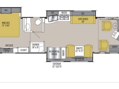 2018 Coachmen Sportscoach SRS 364TS Class A Diesel King Bed Washer Dryer